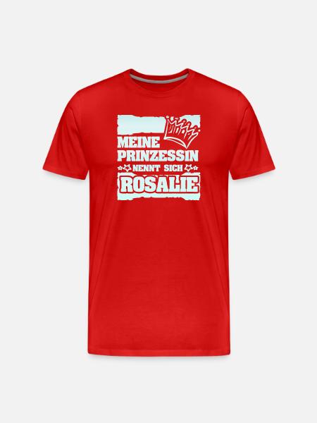 Maedchenname Rosalie - Männer Premium Bio T-Shirt - Rot