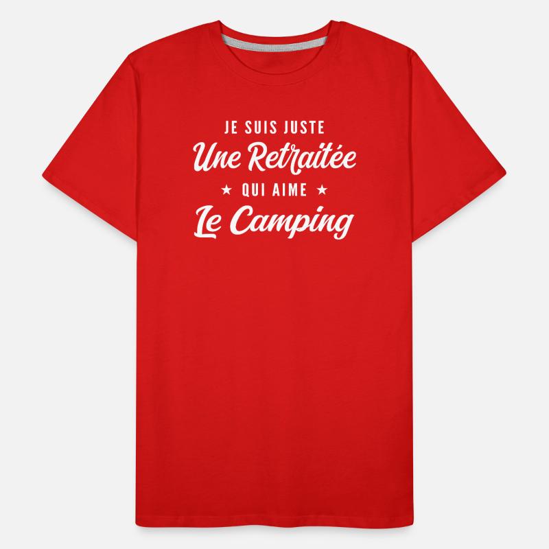 Retraitée Passion Camping T-shirt bio Premium Homme