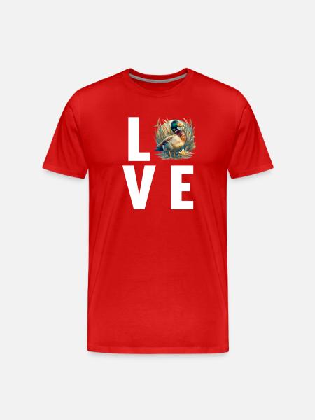 Ducks Duck - Men's Premium Organic T-Shirt - red
