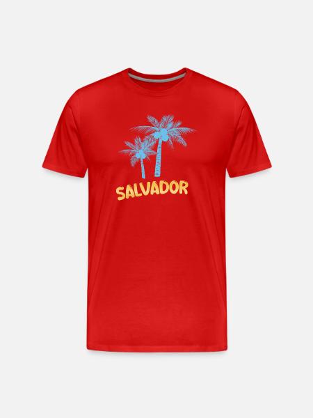 Salvador - Men's Premium Organic T-Shirt - red