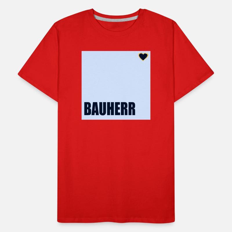 CONSTRUCTEUR DE MAISONS HERZ T-shirt bio Premium Homme