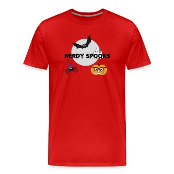 Espions ringards - T-shirt bio Premium Homme - rouge - Devant - Damien (186cm)