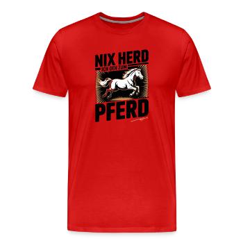 No stove I'm going to ride a horse Rider Rider - Men's Premium Organic T-Shirt - red - Front - Damien (186cm)