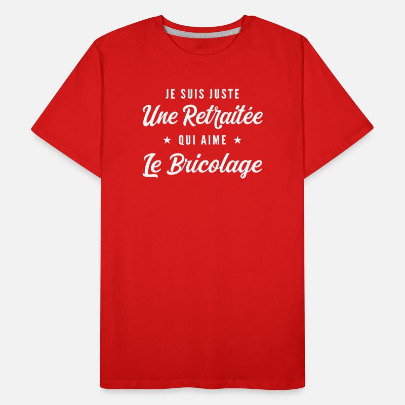 Retraitée Bricolage DIY T-shirt bio Premium Homme