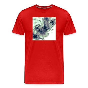 Smokey - Männer Premium Bio T-Shirt - Rot - Vorne - Damien (186cm)