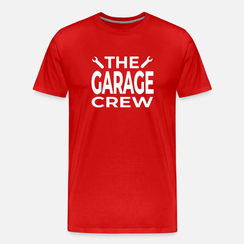 Garage - Männer Premium Bio T-Shirt - Rot