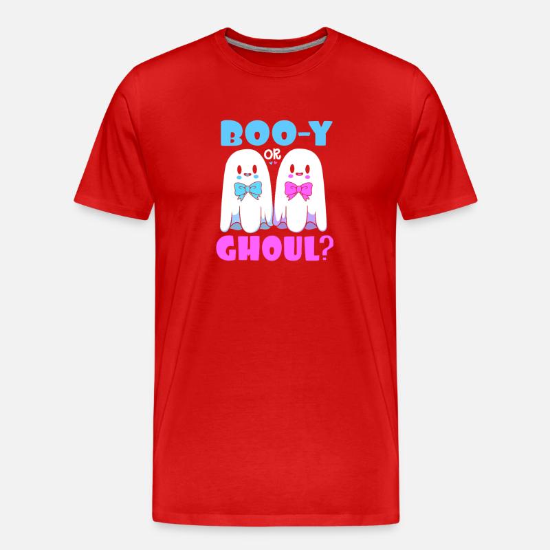 Gender Reveal Halloween Werdende Mutter - Männer Premium Bio T-Shirt - Rot