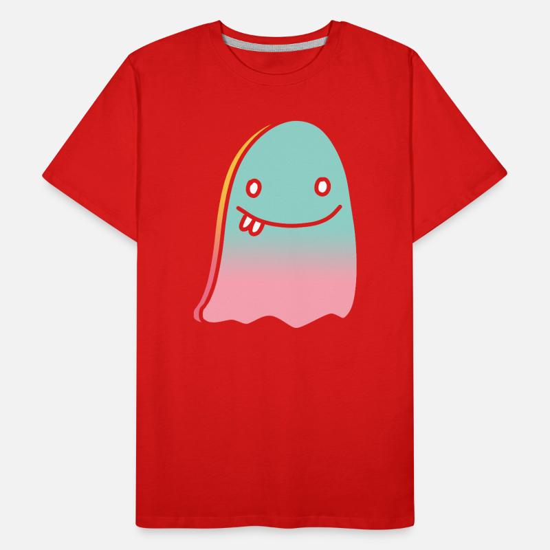 Geist doodle gradient Männer Premium Bio T-Shirt