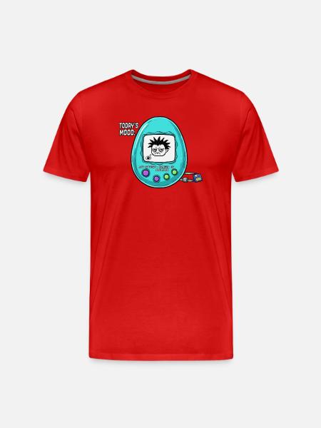Low Battery Mood - Men's Premium Organic T-Shirt - red
