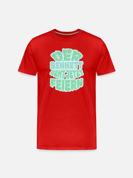 Gift for Bennett - Men's Premium Organic T-Shirt - red