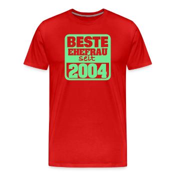In Love 2004 - Men's Premium Organic T-Shirt - red - Front - Damien (186cm)