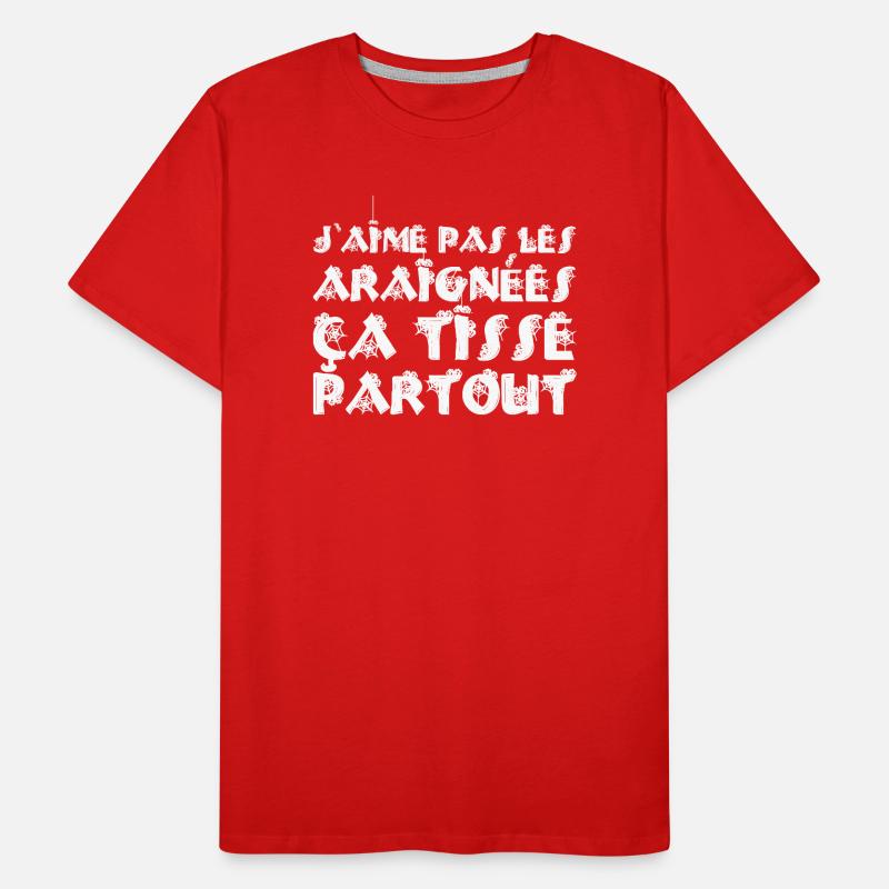 LES ARAIGNÉES, ÇA TISSE PARTOUT !  T-shirt bio Premium Homme