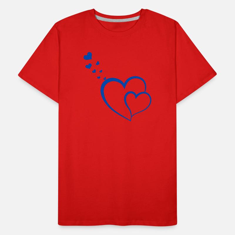 Big hearts. Men's Premium Organic T-Shirt