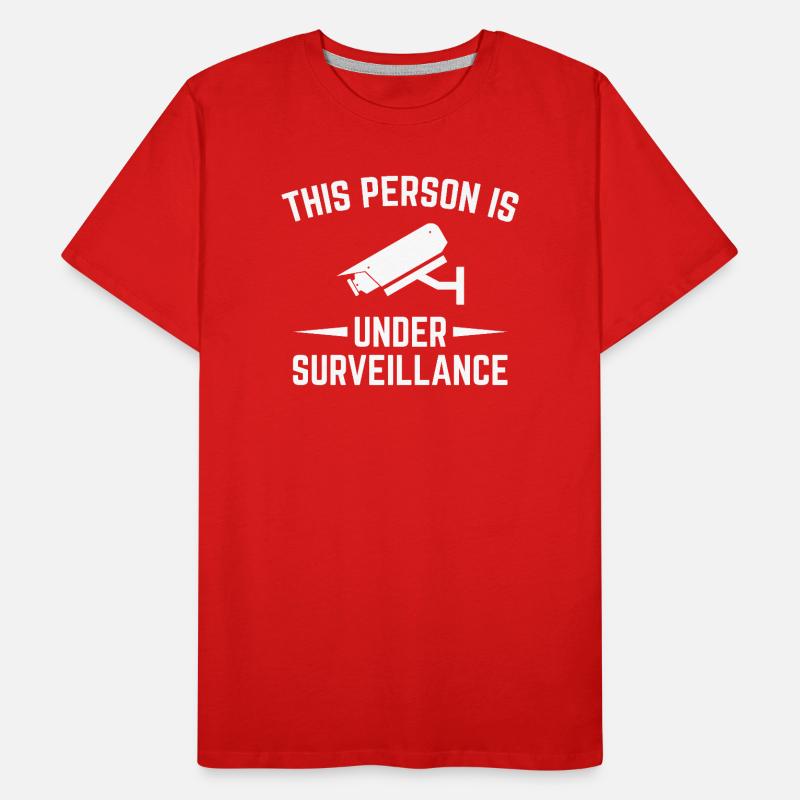 Sous Surveillance Caméra Design T-shirt bio Premium Homme
