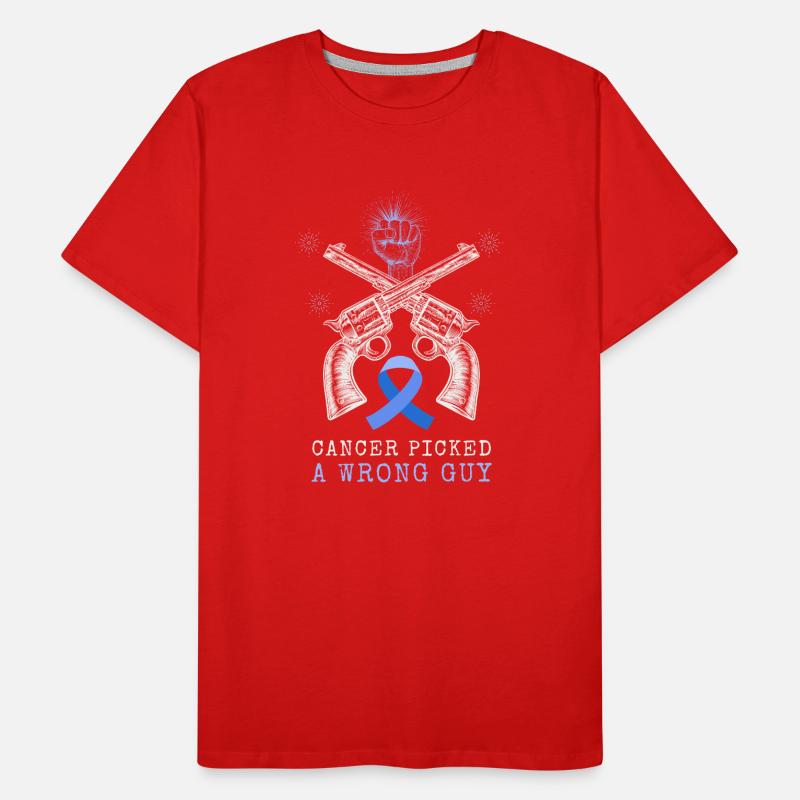 Cancer_picked_a_wrong_guy Men's Premium Organic T-Shirt