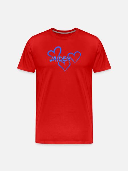 Jaiden Jaiden - Men's Premium Organic T-Shirt - red
