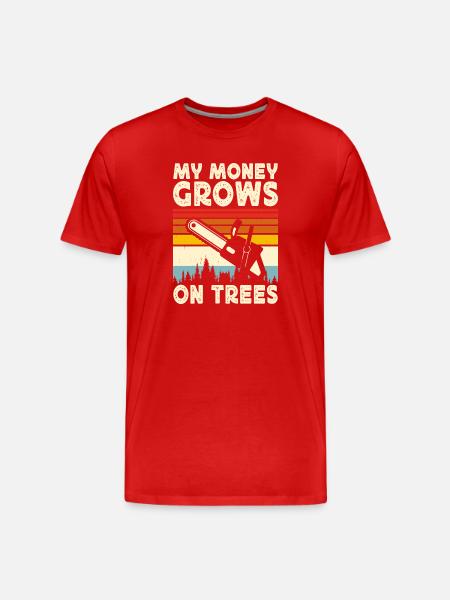 Funny Woodworker Woodworker Gift - Men's Premium Organic T-Shirt - red