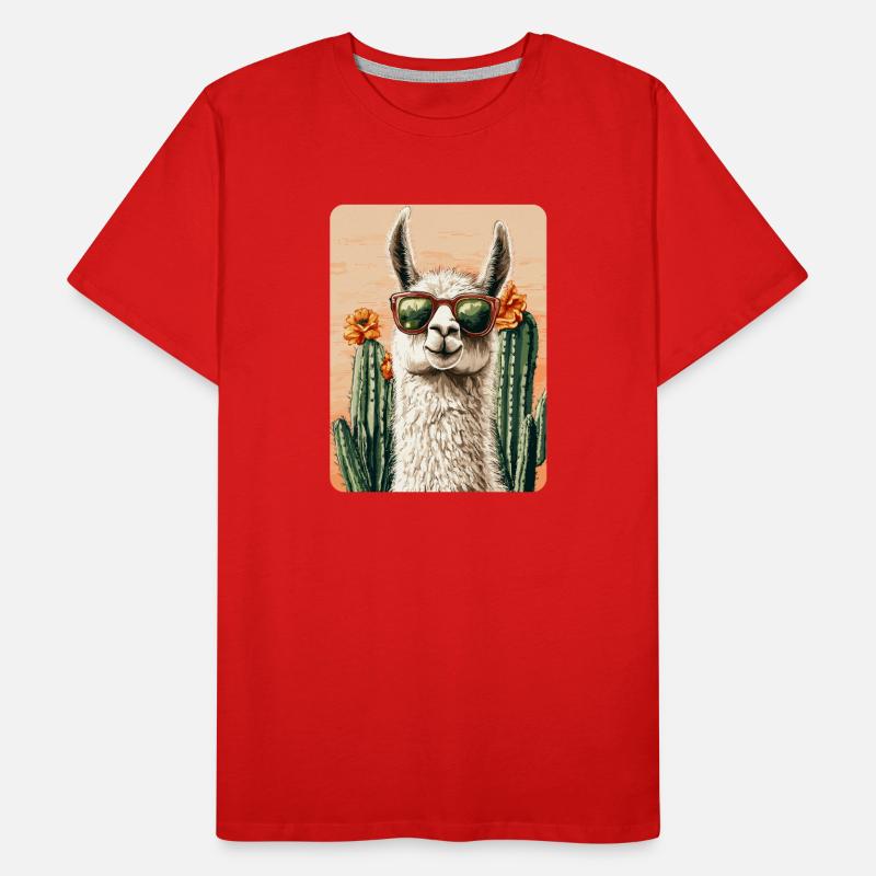 lama T-shirt bio Premium Homme