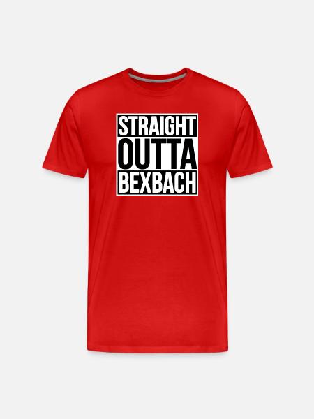 Straight Outta Bexbach - Men's Premium Organic T-Shirt - red