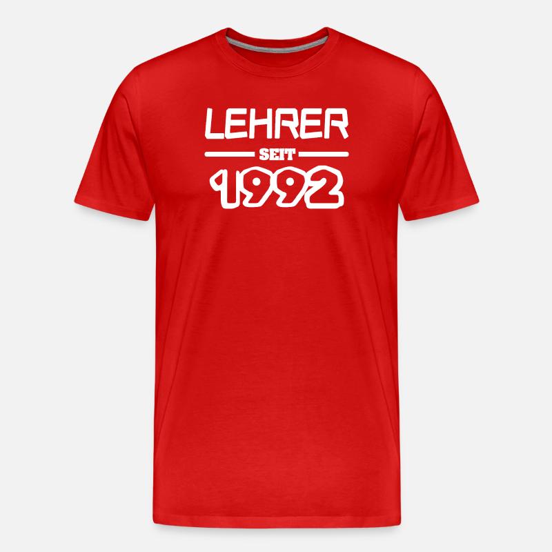 1992 1992 - Männer Premium Bio T-Shirt - Rot
