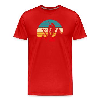 Funny Woodworker Woodworker Gift - Men's Premium Organic T-Shirt - red - Front - Damien (186cm)