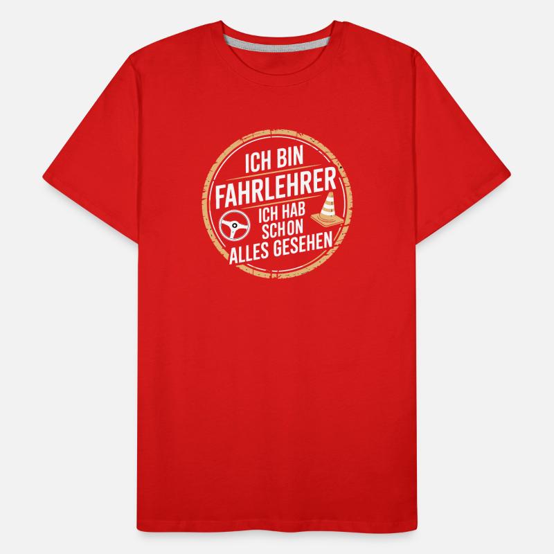 Moniteur d'auto-école École de conduite Moniteur d'auto-école sympa T-shirt bio Premium Homme