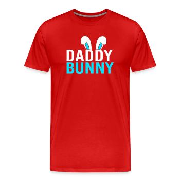 Expectant Mom Easter Gender Reveal - Men's Premium Organic T-Shirt - red - Front - Damien (186cm)