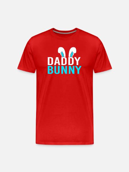 Werdende Mutter Ostern Gender Reveal - Männer Premium Bio T-Shirt - Rot