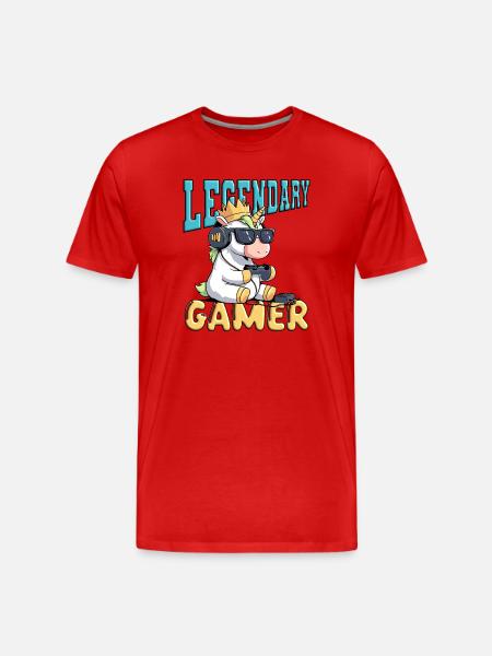 Legendary Gamer - Gaming - Men's Premium Organic T-Shirt - red