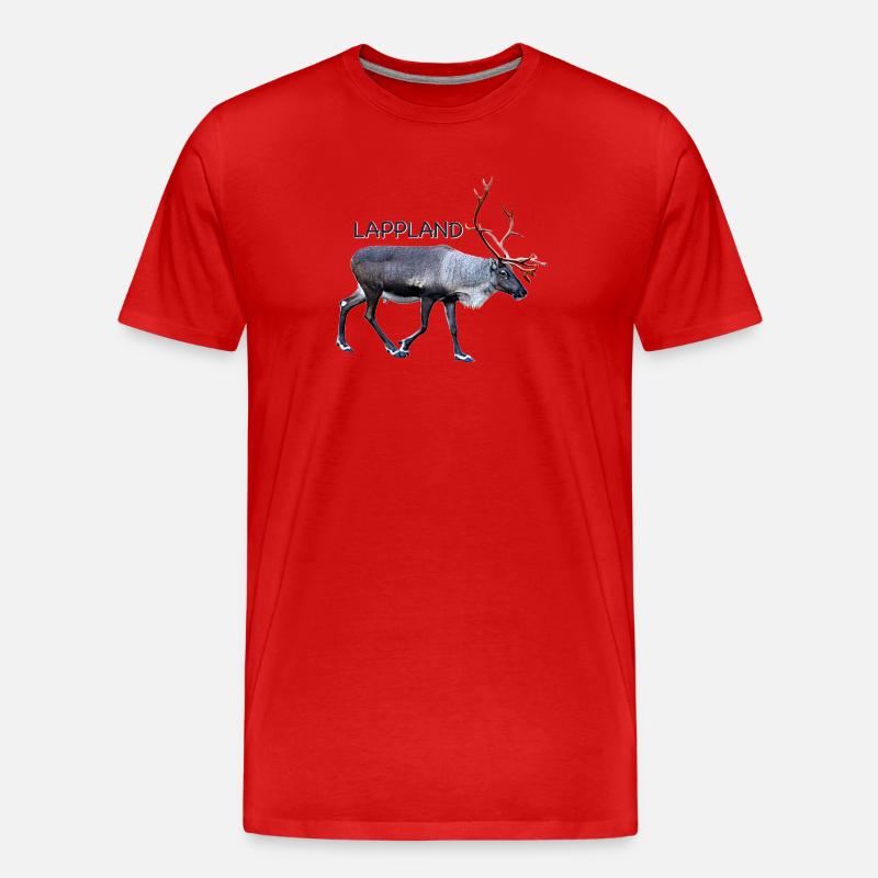 Lappland - Männer Premium Bio T-Shirt - Rot