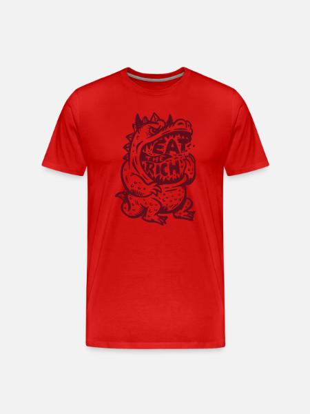 eat_the_rich - Herre Premium T-shirt økologisk - rød