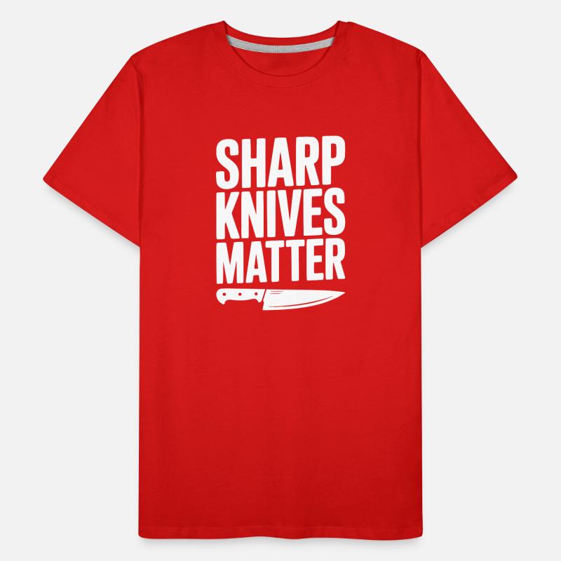 Sharp Knives Matter Men's Premium Organic T-Shirt