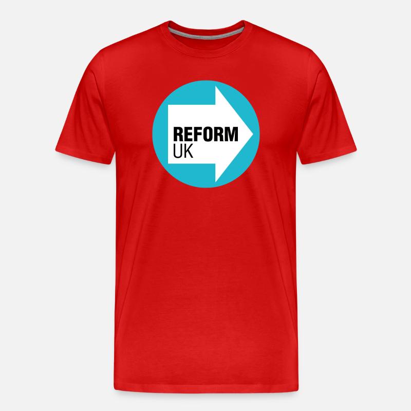 Reform des britischen Logos - Männer Premium Bio T-Shirt - Rot