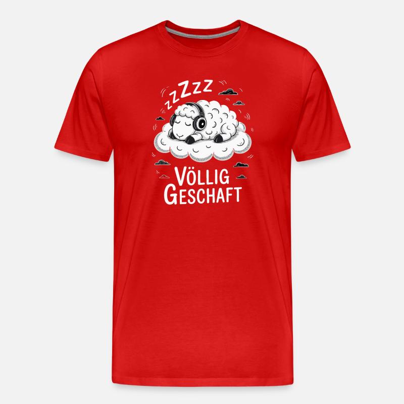 Conception de mouton entièrement réalisée - T-shirt bio Premium Homme - rouge