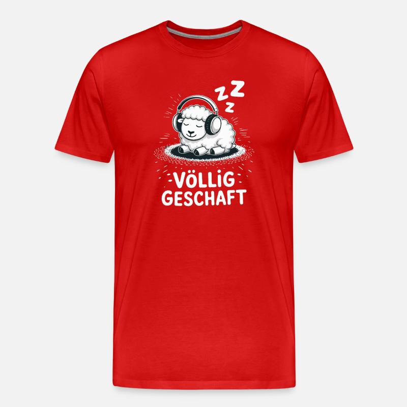 Conception de mouton entièrement réalisée - T-shirt bio Premium Homme - rouge