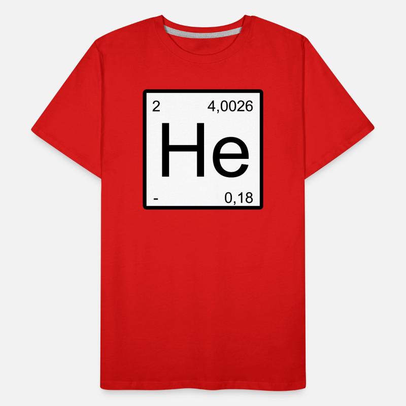 Helium Minimal Element Design Men's Premium Organic T-Shirt