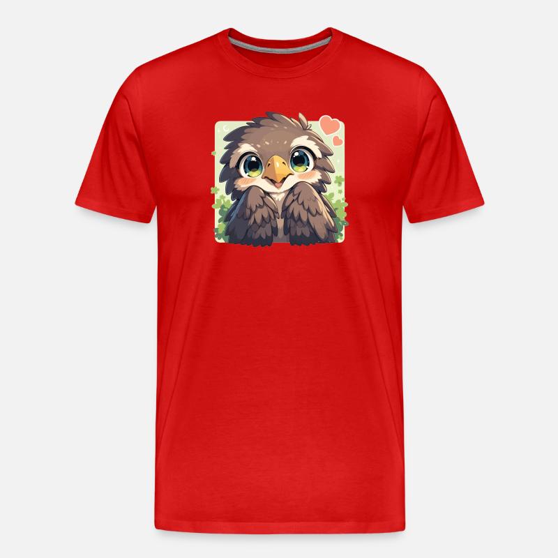 Adler - Männer Premium Bio T-Shirt - Rot