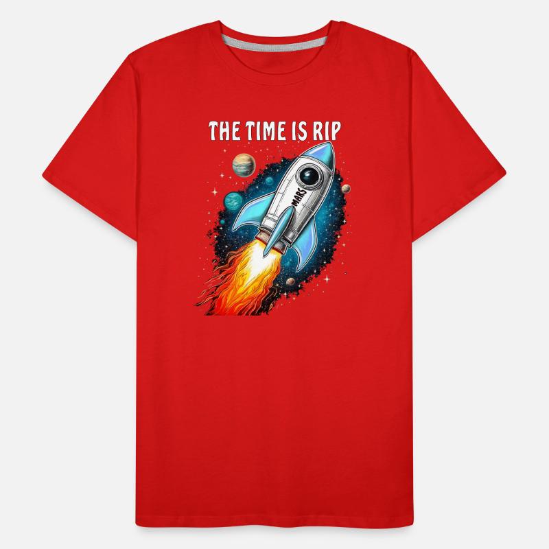 FUSÉE MARS LE TEMPS EST DÉCHIRÉ T-shirt bio Premium Homme