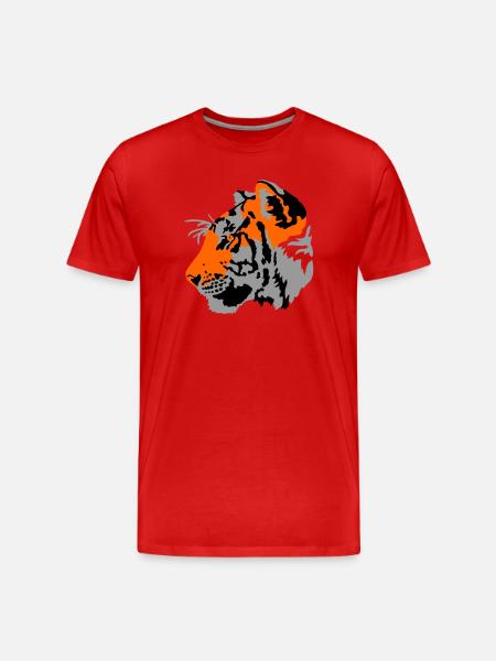 Tigre - T-shirt bio Premium Homme - rouge