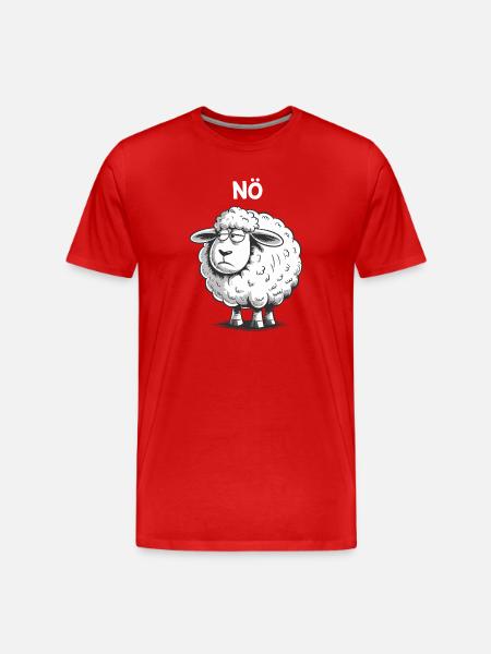 Basse-Autriche – Grumpy Sheep Humour Design - T-shirt bio Premium Homme - rouge