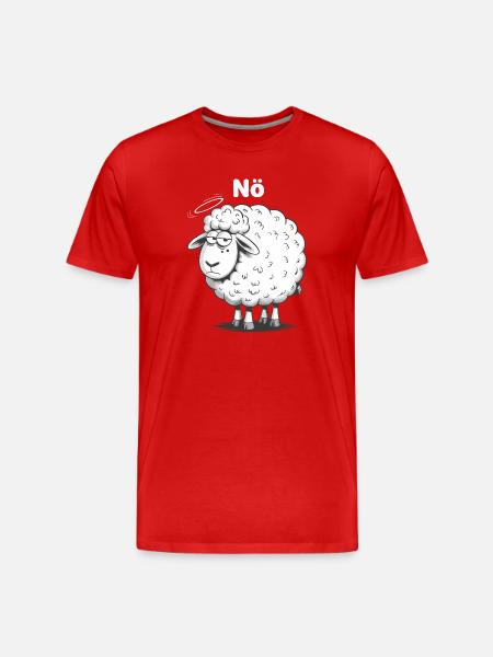 Basse-Autriche – Grumpy Sheep Humour Design - T-shirt bio Premium Homme - rouge