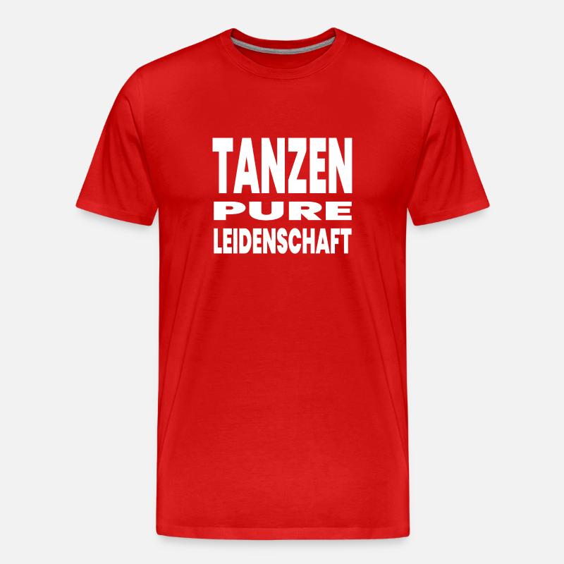Tanzen - Männer Premium Bio T-Shirt - Rot