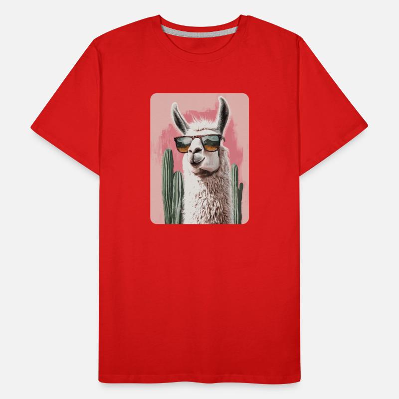 lama T-shirt bio Premium Homme