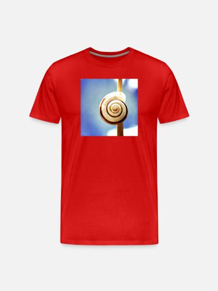 Snail-shell - Men's Premium Organic T-Shirt - red