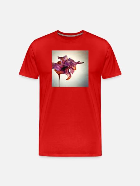 Withered Flower - Men's Premium Organic T-Shirt - red