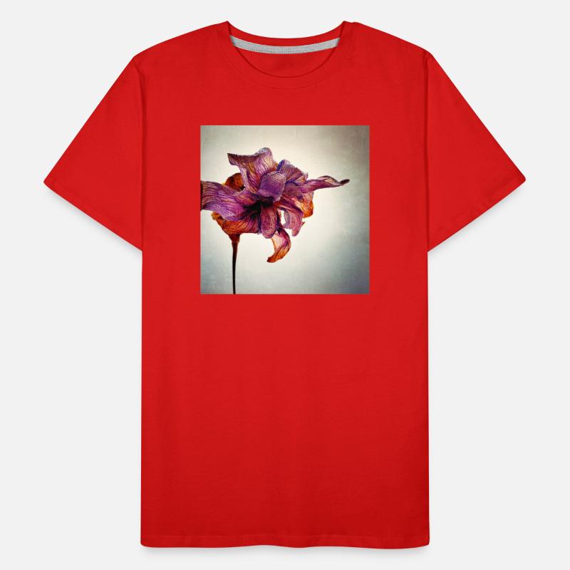 Verwelkte Blume Männer Premium Bio T-Shirt
