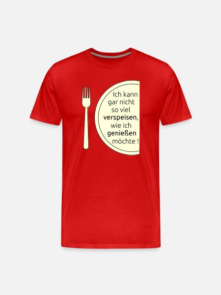 Eat and enjoy - Men's Premium Organic T-Shirt - red