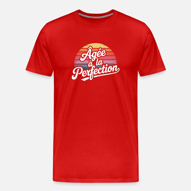 Bis zur Perfektion gereift - Männer Premium Bio T-Shirt - Rot