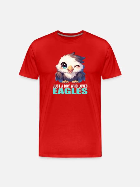 Eagle - Men's Premium Organic T-Shirt - red