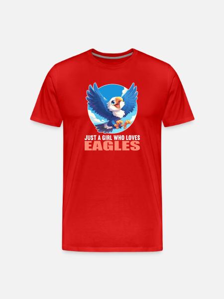 Eagle - Men's Premium Organic T-Shirt - red